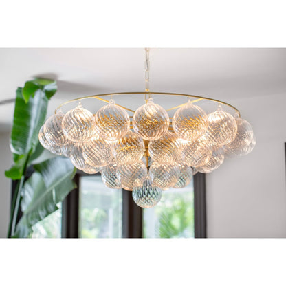 Mimi Chandelier - Elegant Crystal Design with Adjustable Height and Di