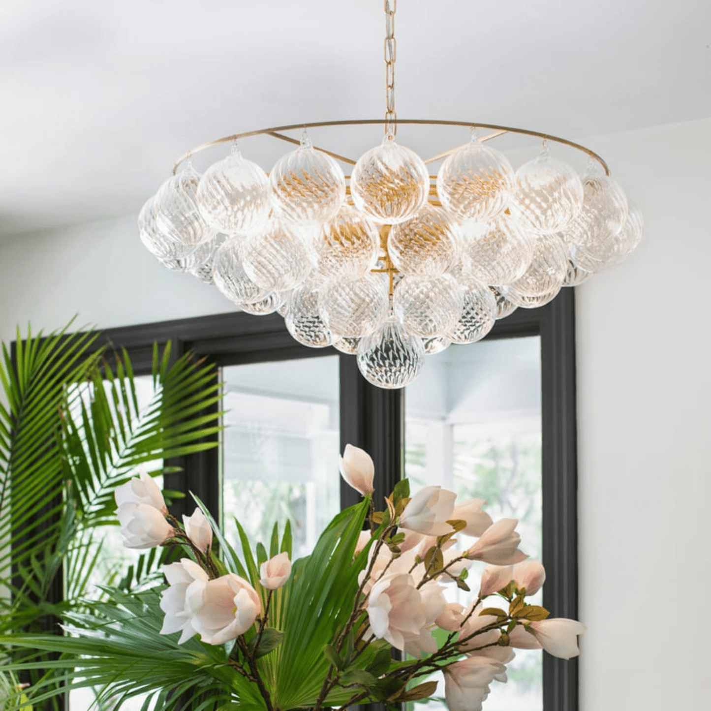 Mimi Chandelier - Elegant Crystal Design with Adjustable Height and Di