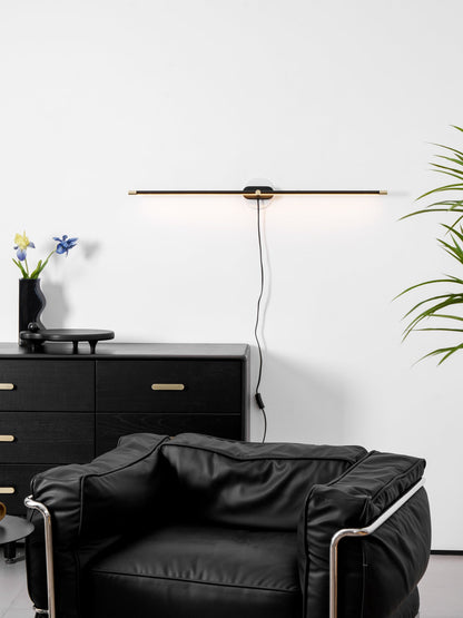 Professional Minimalist Linear Wall Lamp with Dimmable LED & Easy Inst