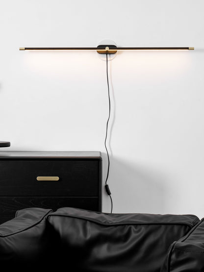 Professional Minimalist Linear Wall Lamp with Dimmable LED & Easy Inst