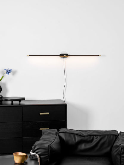 Professional Minimalist Linear Wall Lamp with Dimmable LED & Easy Inst