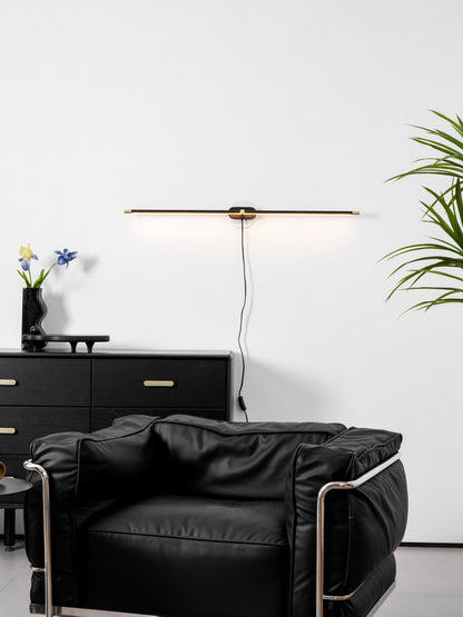 Professional Minimalist Linear Wall Lamp with Dimmable LED & Easy Inst
