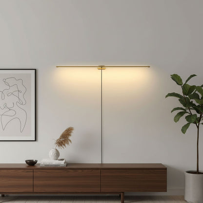 Professional Minimalist Linear Wall Lamp with Dimmable LED & Easy Inst