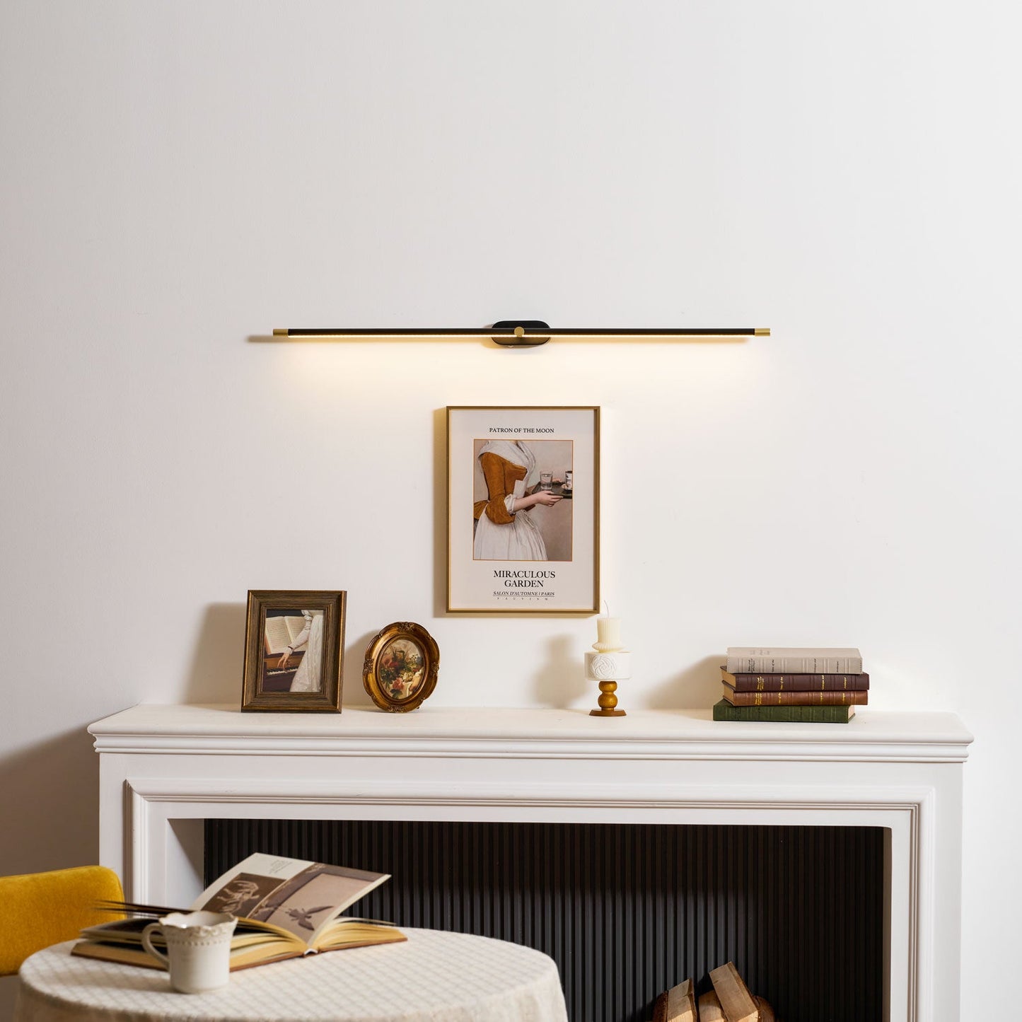 Minimalist Rechargeable Wall Lamp with Adjustable Brightness & Timer