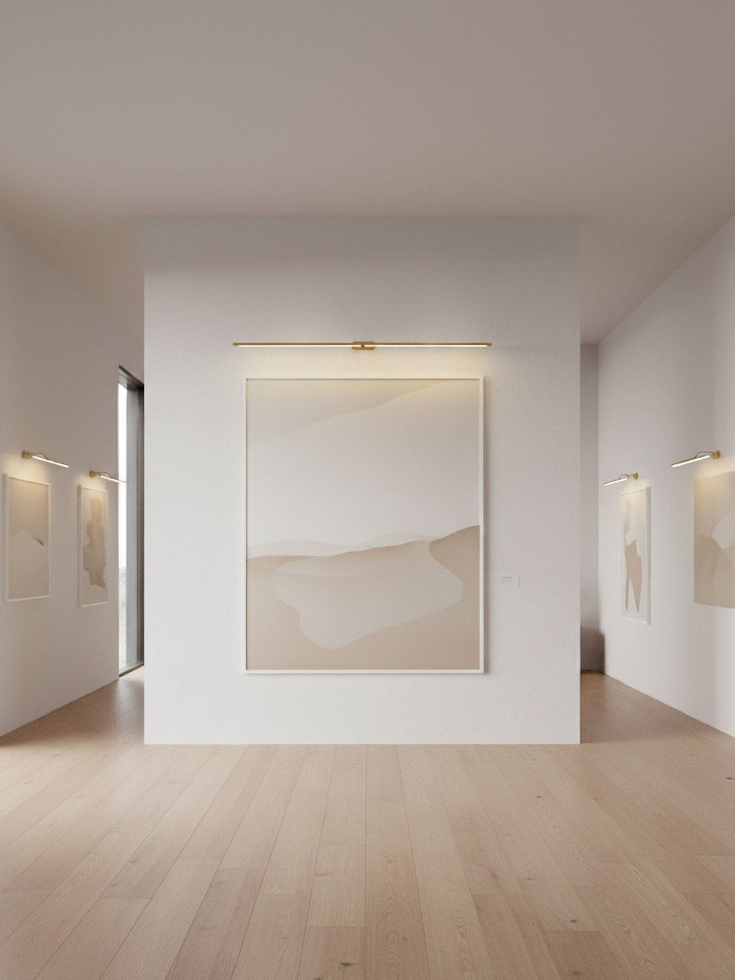 Minimalist Rechargeable Wall Lamp with Adjustable Brightness & Timer