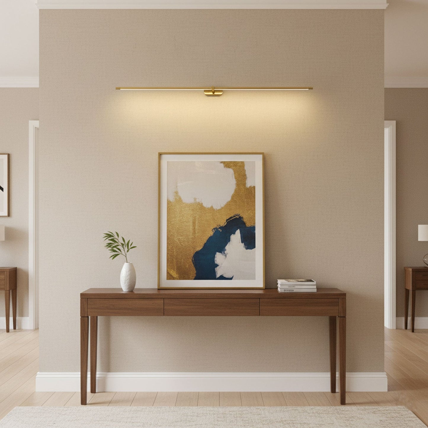 Minimalist Rechargeable Wall Lamp with Adjustable Brightness & Timer