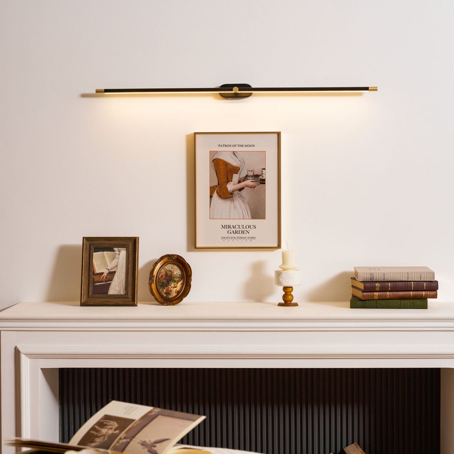 Minimalist Rechargeable Wall Lamp with Adjustable Brightness & Timer