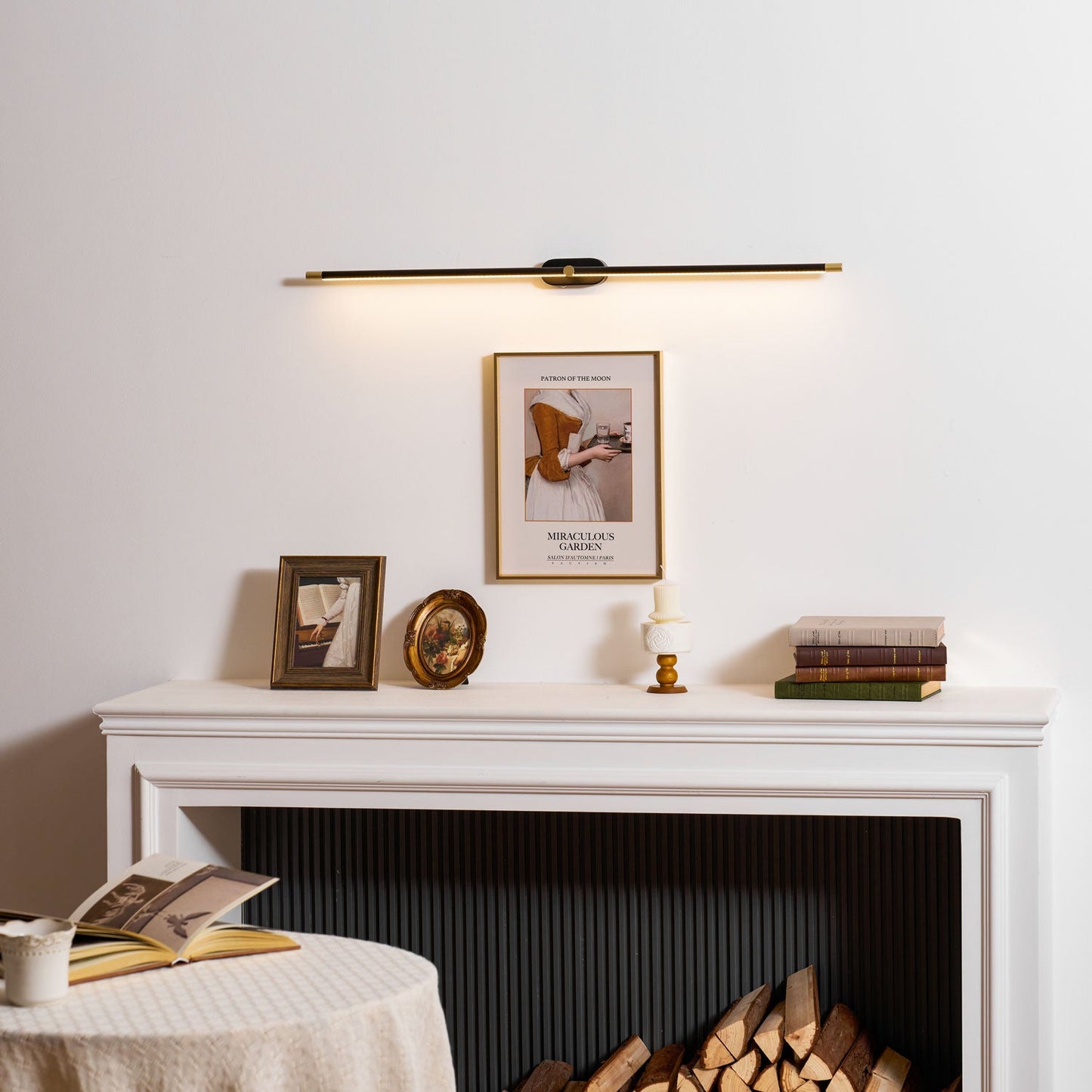 Minimalist Rechargeable Wall Lamp with Adjustable Brightness & Timer