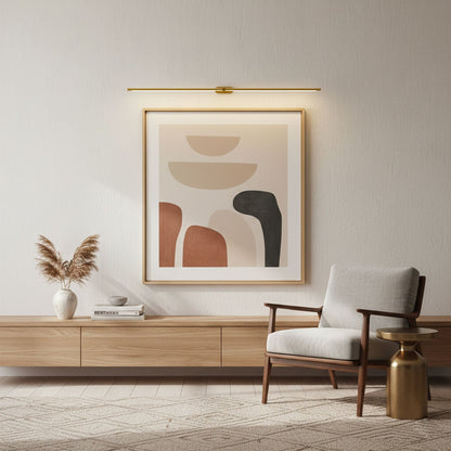 Sleek Linear Wall Lamp - Dimmable LED, Adjustable Brightness