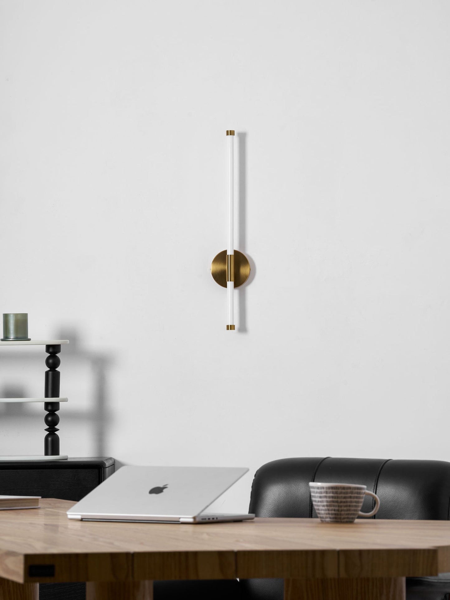 Sleek Vertical Wall Sconce - Energy-Efficient LED & Adjustable Light A