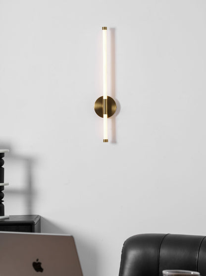 Sleek Vertical Wall Sconce - Energy-Efficient LED & Adjustable Light A