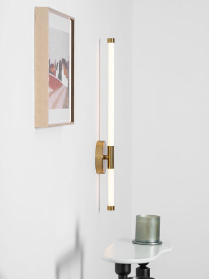 Sleek Vertical Wall Sconce - Energy-Efficient LED & Adjustable Light A