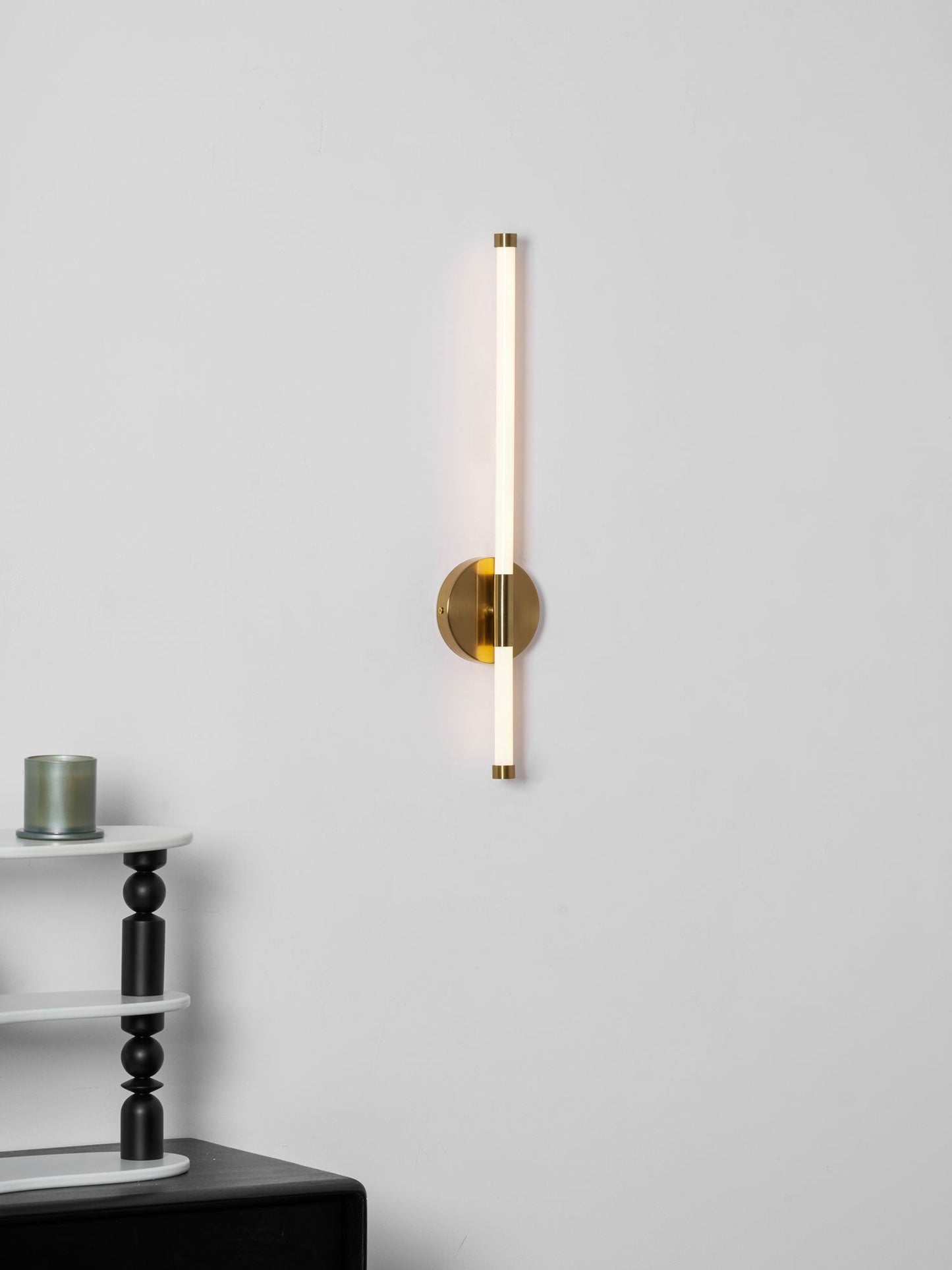 Sleek Vertical Wall Sconce - Energy-Efficient LED & Adjustable Light A