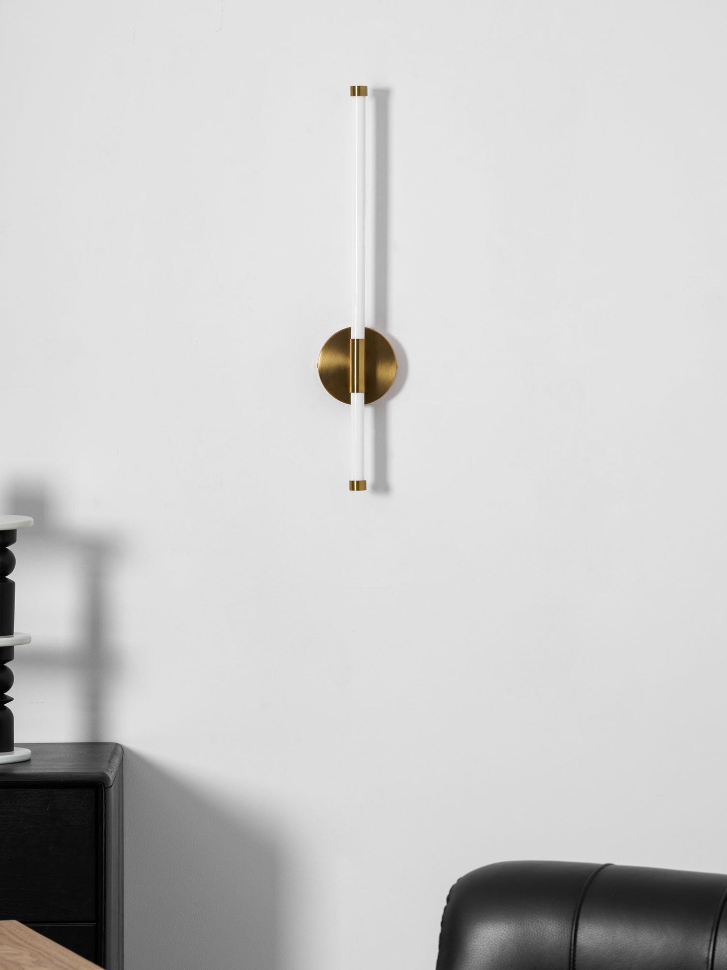 Sleek Vertical Wall Sconce - Energy-Efficient LED & Adjustable Light A