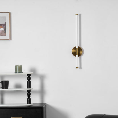 Sleek Vertical Wall Sconce - Energy-Efficient LED & Adjustable Light A
