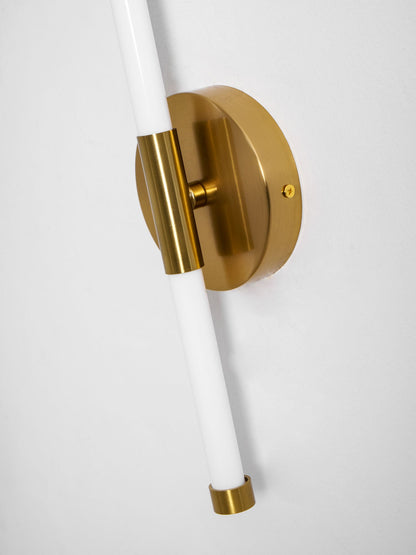 Sleek Vertical Wall Sconce - Energy-Efficient LED & Adjustable Light A