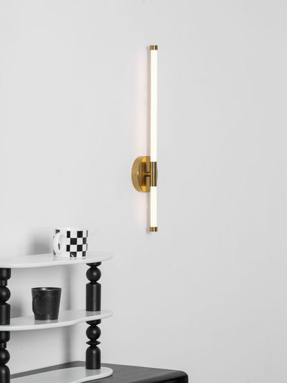 Sleek Vertical Wall Sconce - Energy-Efficient LED & Adjustable Light A