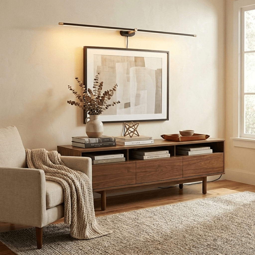 Professional Minimalist Linear Wall Lamp with Dimmable LED & Easy Inst