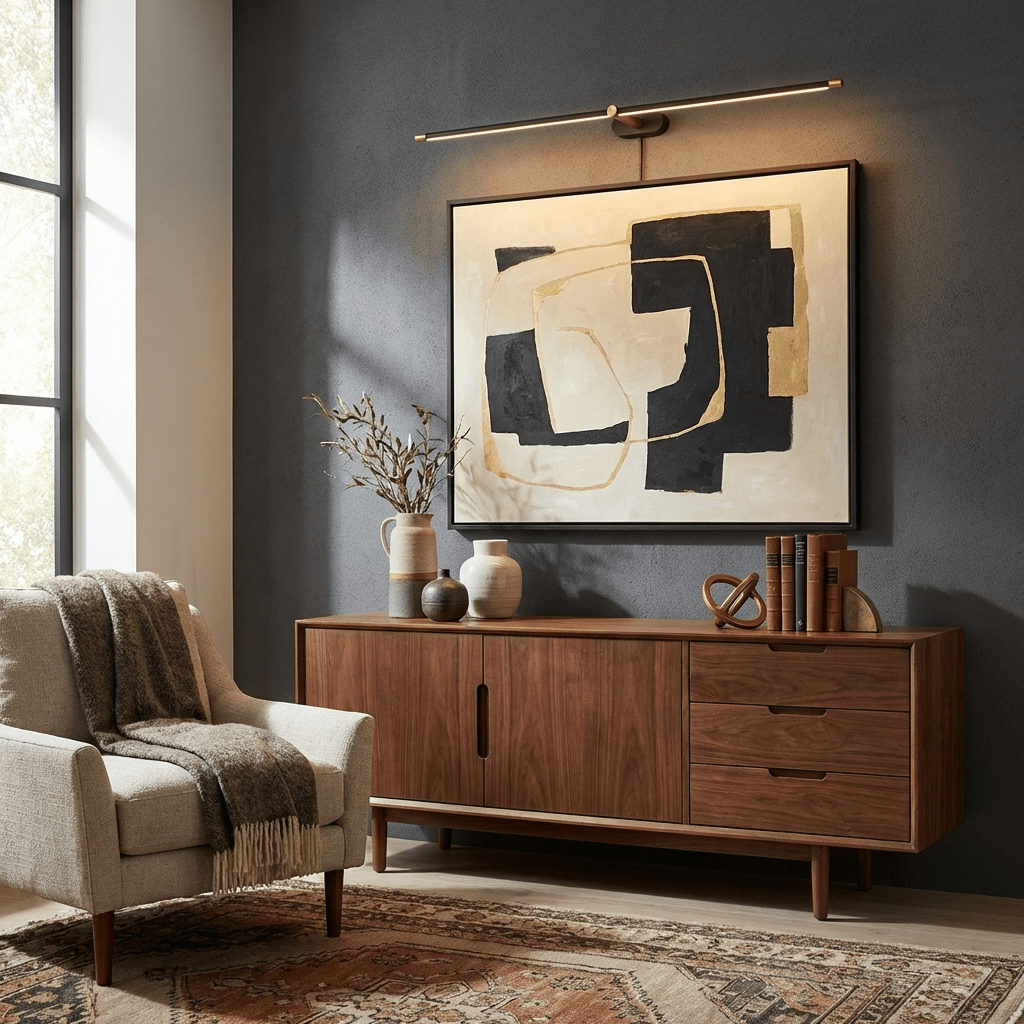 Professional Minimalist Linear Wall Lamp with Dimmable LED & Easy Inst