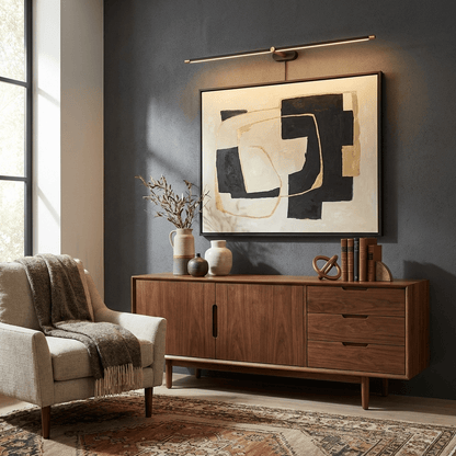 Professional Minimalist Linear Wall Lamp with Dimmable LED & Easy Inst
