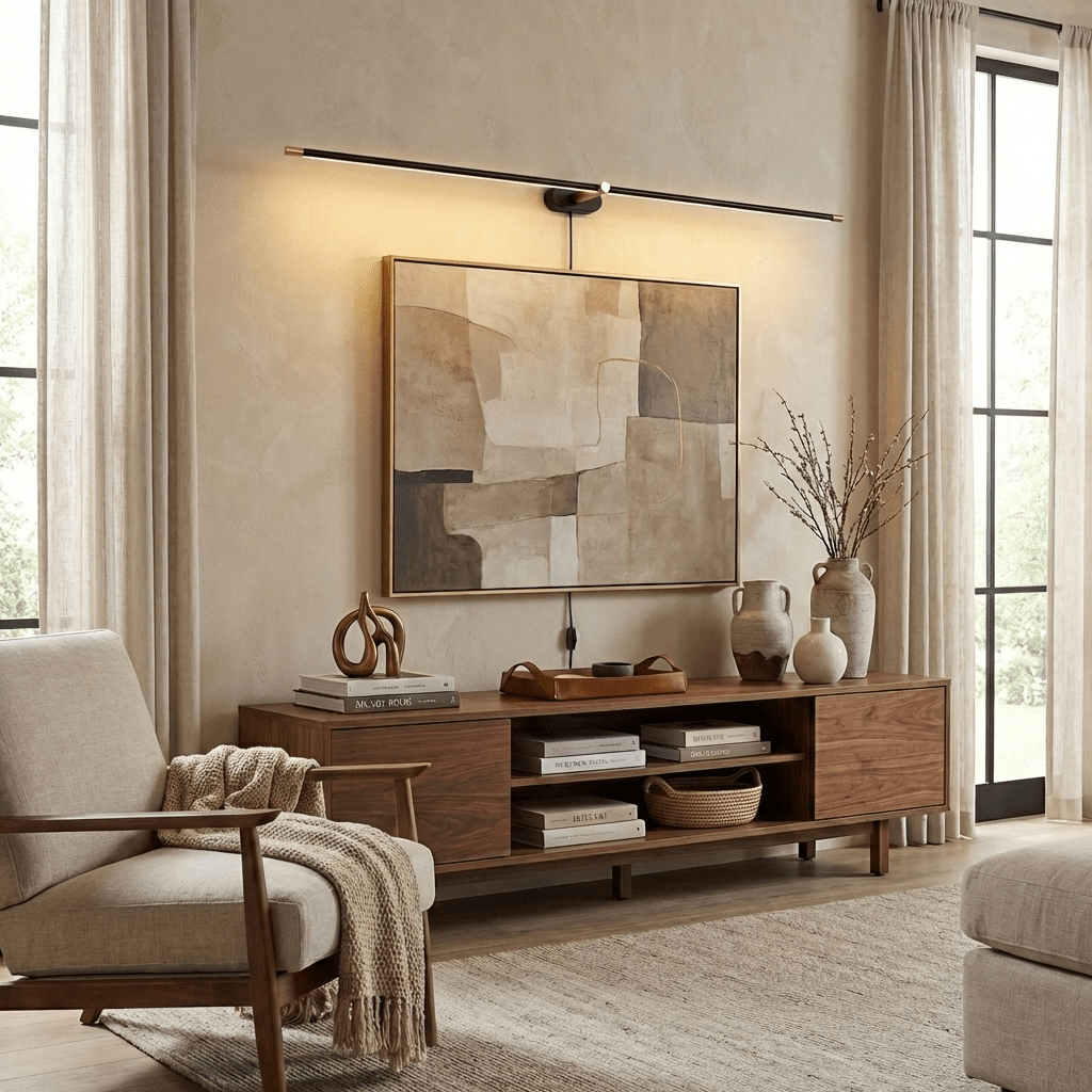 Professional Minimalist Linear Wall Lamp with Dimmable LED & Easy Inst