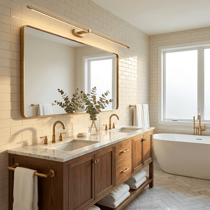 Sleek Linear Wall Lamp - Dimmable LED, Adjustable Brightness