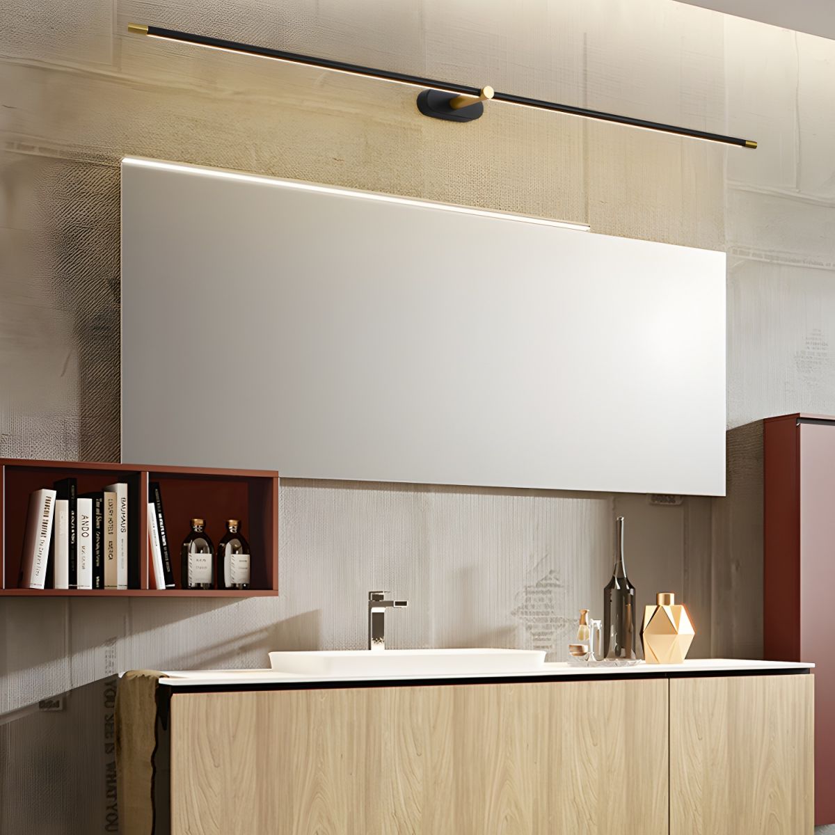 Minimalist Rechargeable Wall Lamp with Adjustable Brightness & Timer