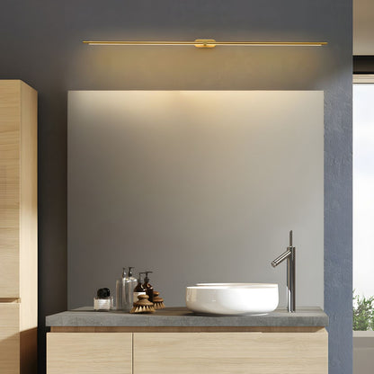 Sleek Linear Wall Lamp - Dimmable LED, Adjustable Brightness