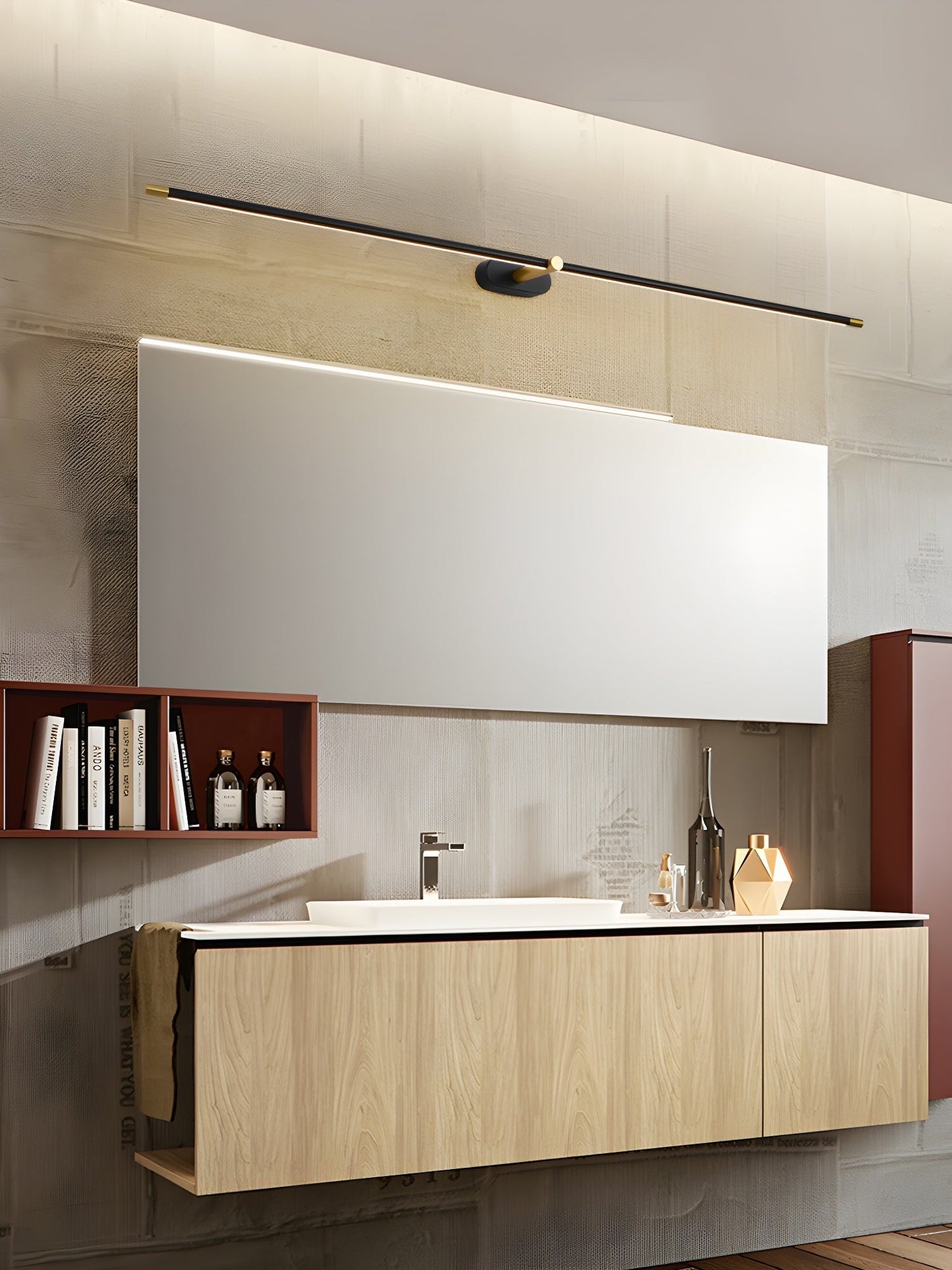 Minimalist Rechargeable Wall Lamp with Adjustable Brightness & Timer