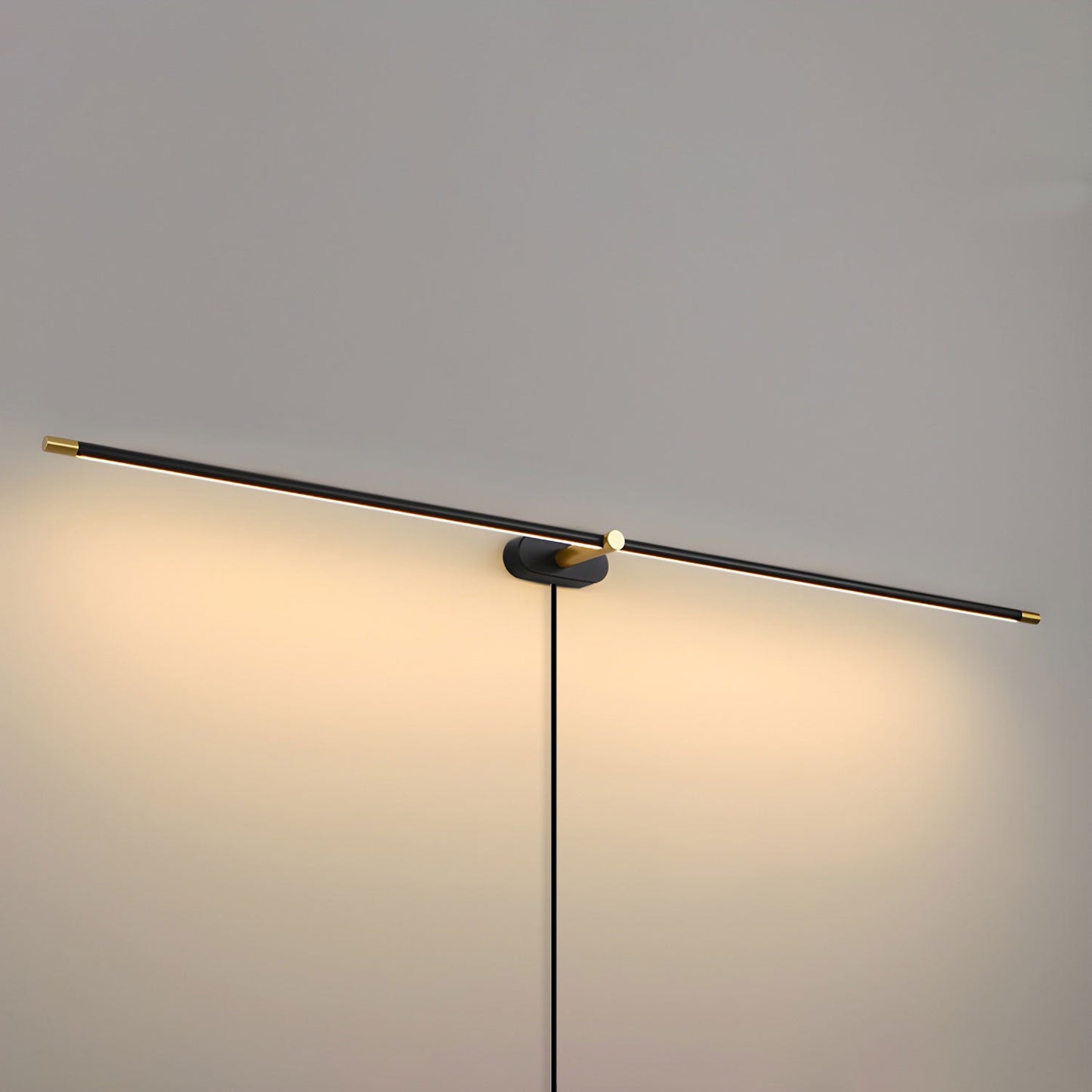 Professional Minimalist Linear Wall Lamp with Dimmable LED & Easy Inst