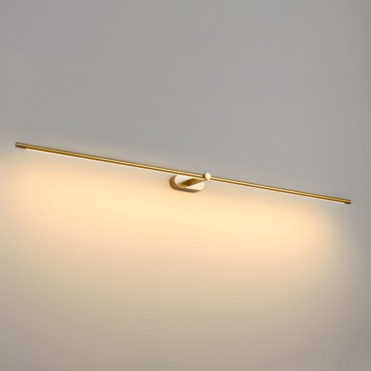 Sleek Linear Wall Lamp - Dimmable LED, Adjustable Brightness