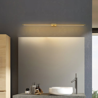 Sleek Linear Wall Lamp - Dimmable LED, Adjustable Brightness