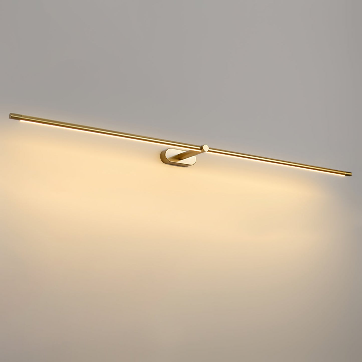 Sleek Linear Wall Lamp - Dimmable LED, Adjustable Brightness