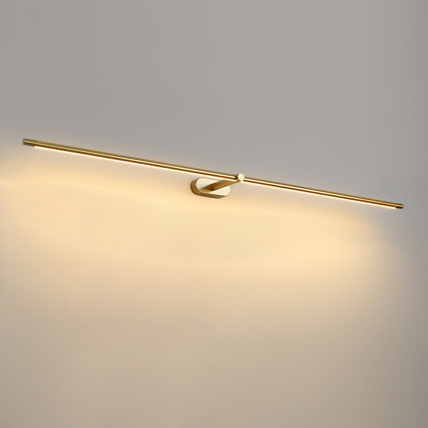 Sleek Linear Wall Lamp - Dimmable LED, Adjustable Brightness