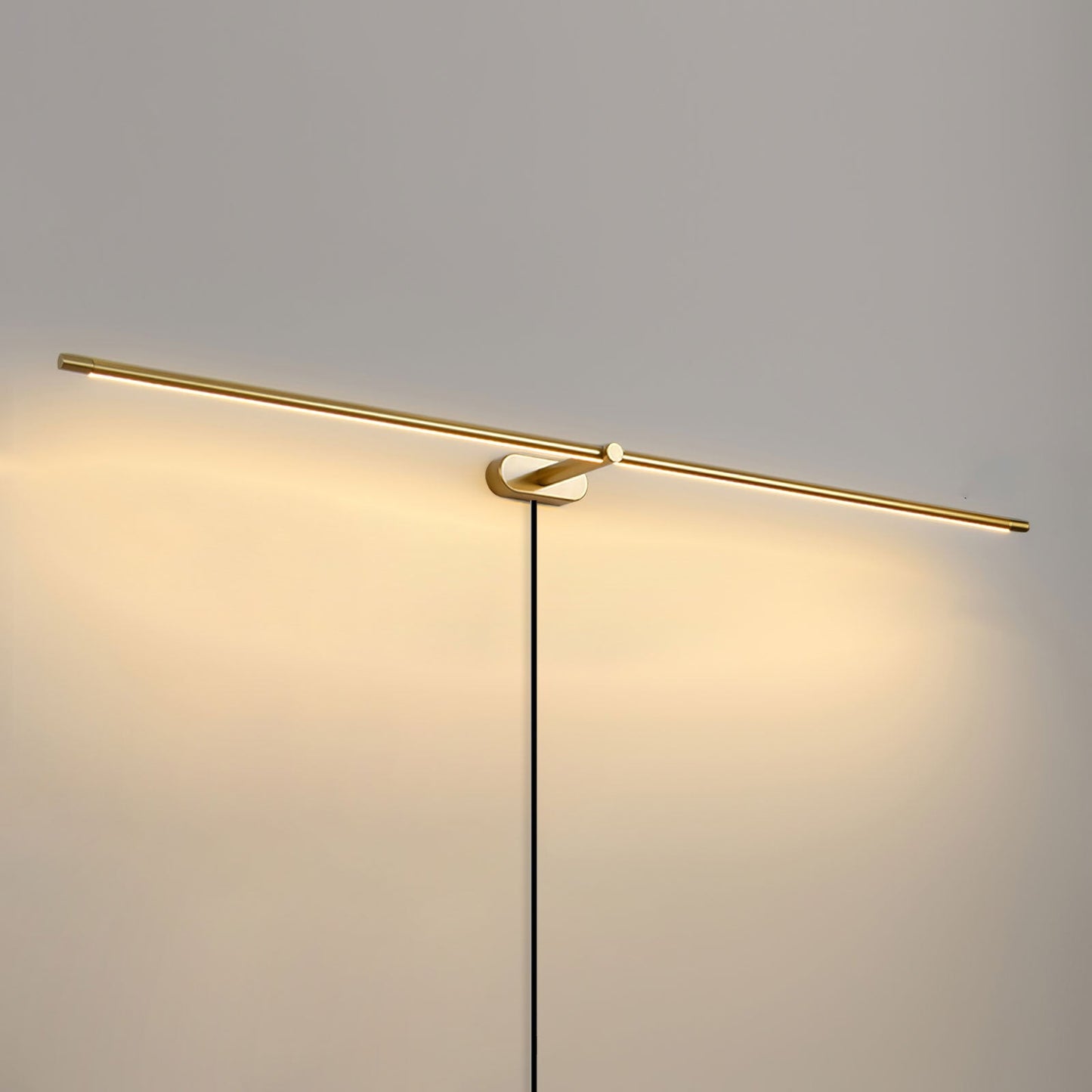 Professional Minimalist Linear Wall Lamp with Dimmable LED & Easy Inst