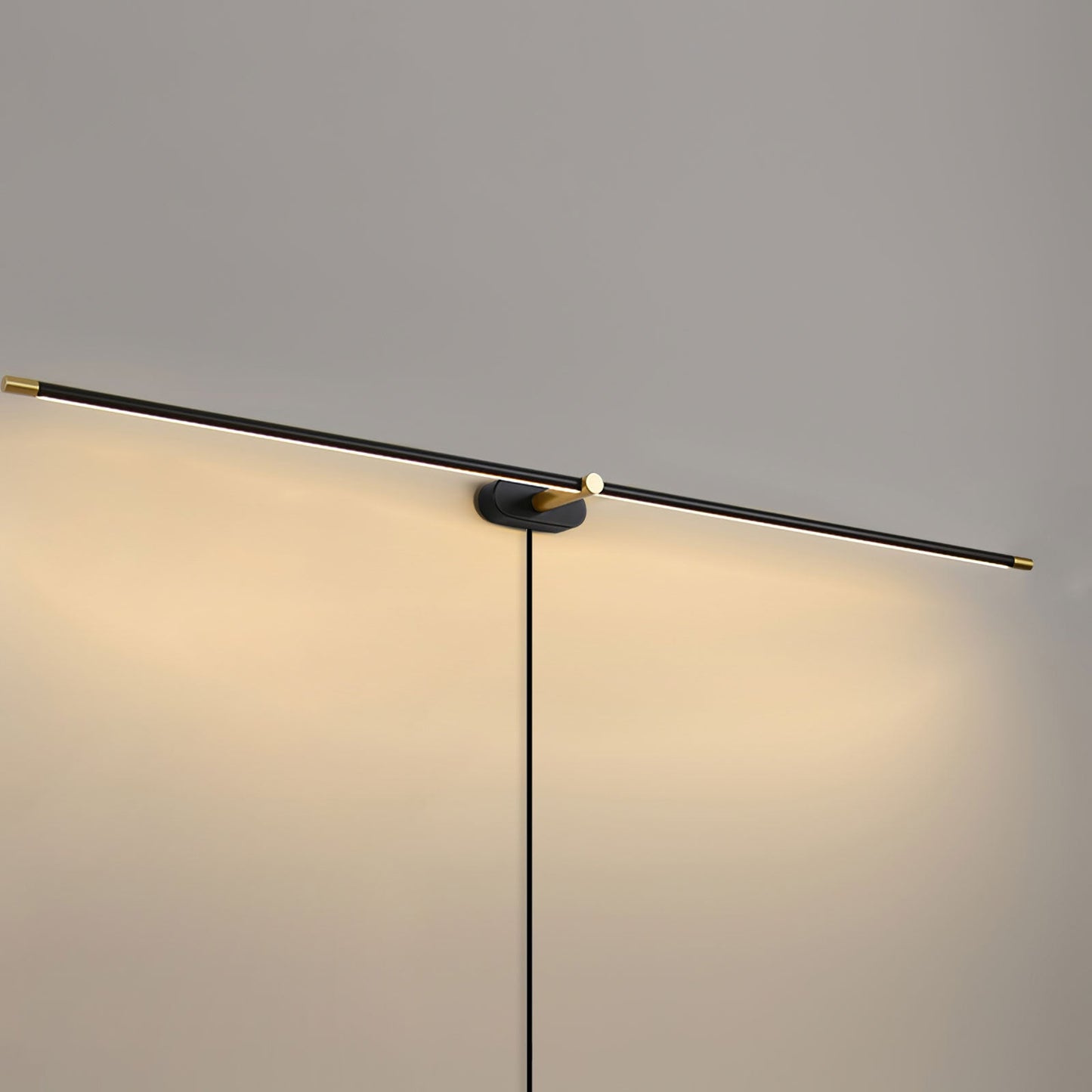 Professional Minimalist Linear Wall Lamp with Dimmable LED & Easy Inst