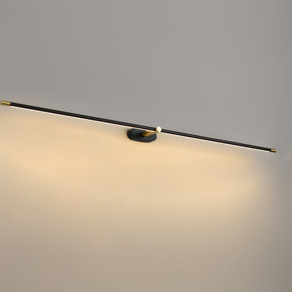 Sleek Linear Wall Lamp - Dimmable LED, Adjustable Brightness