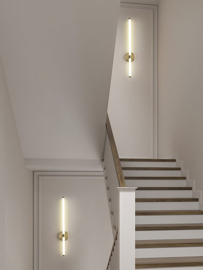 Sleek Vertical Wall Sconce - Energy-Efficient LED & Adjustable Light A