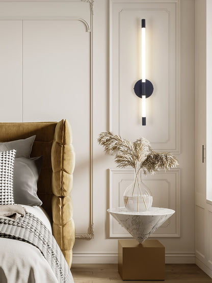 Sleek Vertical Wall Sconce - Energy-Efficient LED & Adjustable Light A