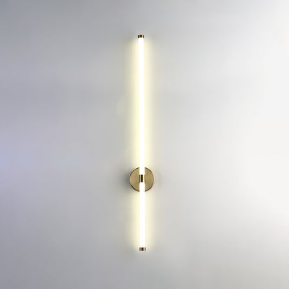 Sleek Vertical Wall Sconce - Energy-Efficient LED & Adjustable Light A