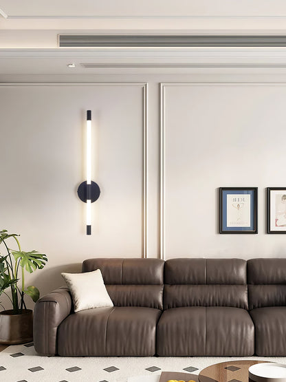 Sleek Vertical Wall Sconce - Energy-Efficient LED & Adjustable Light A