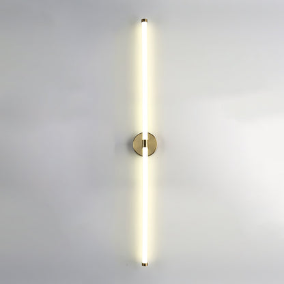 Sleek Vertical Wall Sconce - Energy-Efficient LED & Adjustable Light A