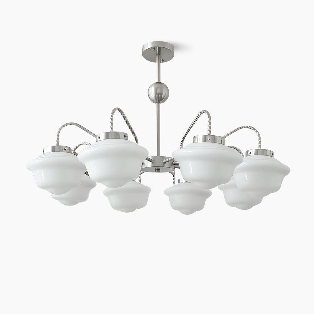 Elegant Chandelier with Adjustable Arms & Energy-Efficient LED Lights