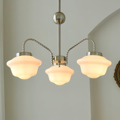 Elegant Chandelier with Adjustable Arms & Energy-Efficient LED Lights