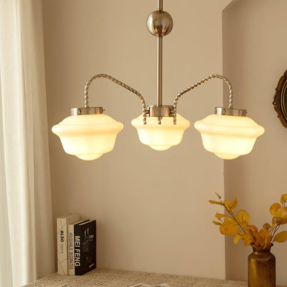 Elegant Chandelier with Adjustable Arms & Energy-Efficient LED Lights
