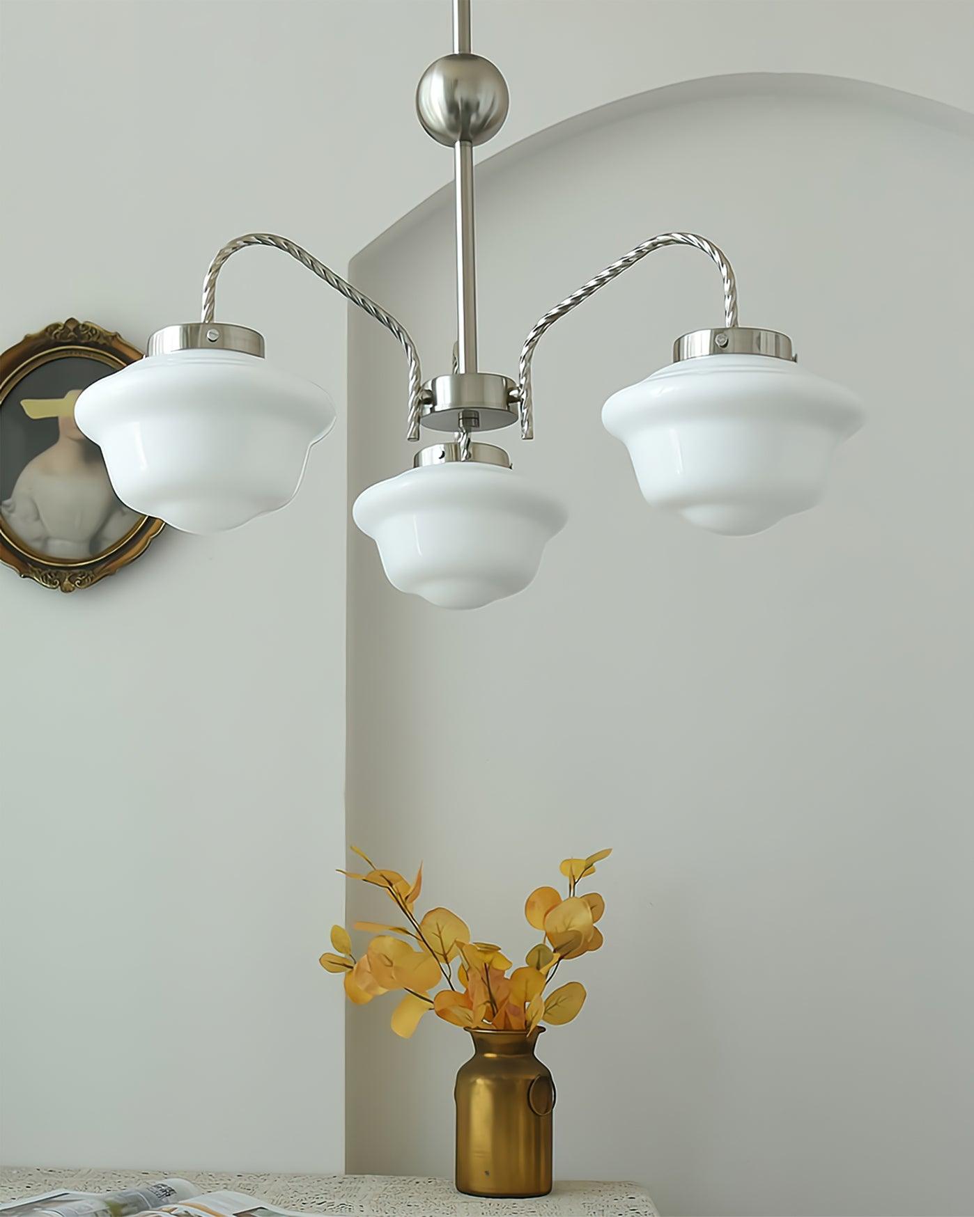 Elegant Chandelier with Adjustable Arms & Energy-Efficient LED Lights