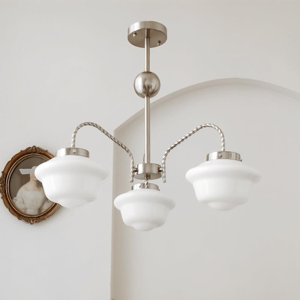 Elegant Chandelier with Adjustable Arms & Energy-Efficient LED Lights