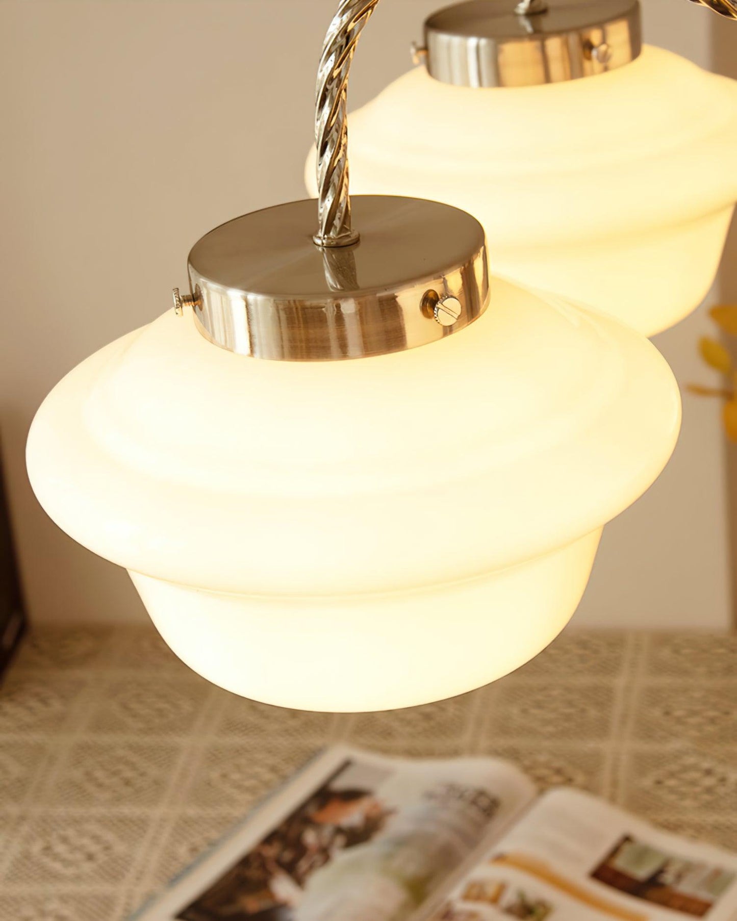 Elegant Chandelier with Adjustable Arms & Energy-Efficient LED Lights