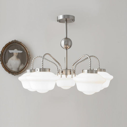 Elegant Chandelier with Adjustable Arms & Energy-Efficient LED Lights