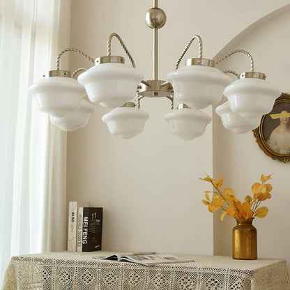 Elegant Chandelier with Adjustable Arms & Energy-Efficient LED Lights